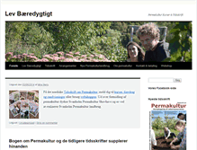 Tablet Screenshot of levbaeredygtigt.dk